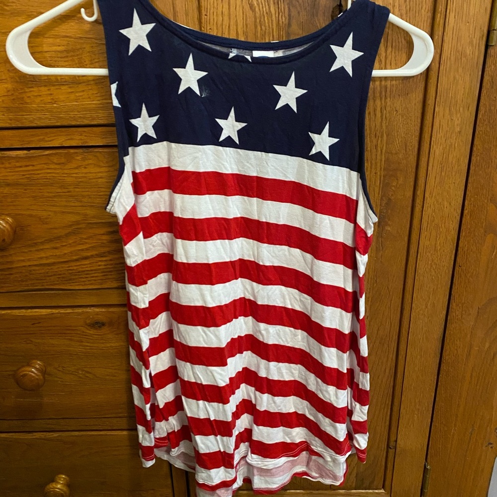 Old navy American flag tank top size small